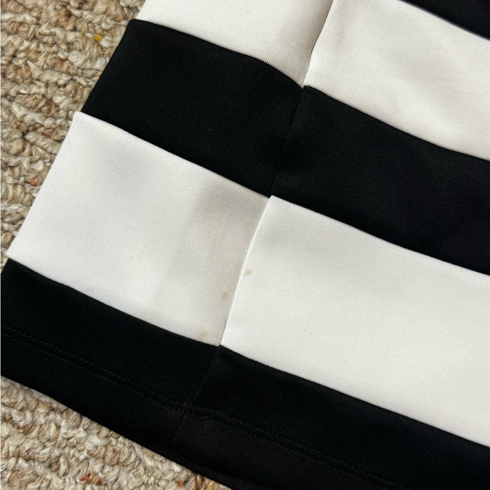 Apt 9 Women’s Black and White Sleeveless Fit-and-Flare Dress, size 8 - Picture 4 of 6